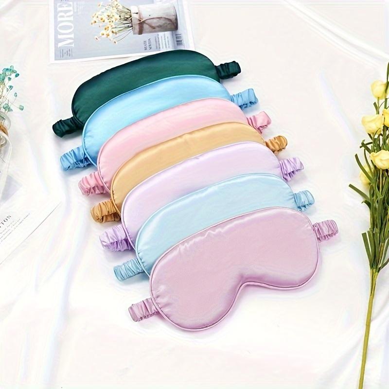 1/2pcs Silk Sleep Masks Double-Sided Breathable Eye Covers for Nighttime Travel Flights Naps Comfortable Blackout Eye Mask Set