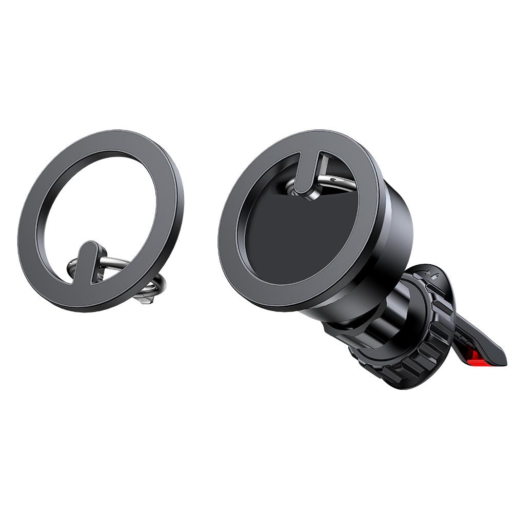 Joyroom Versatile Magnetic Car Mount & Smartphone Ring Holder - Black (JR-ZS294)