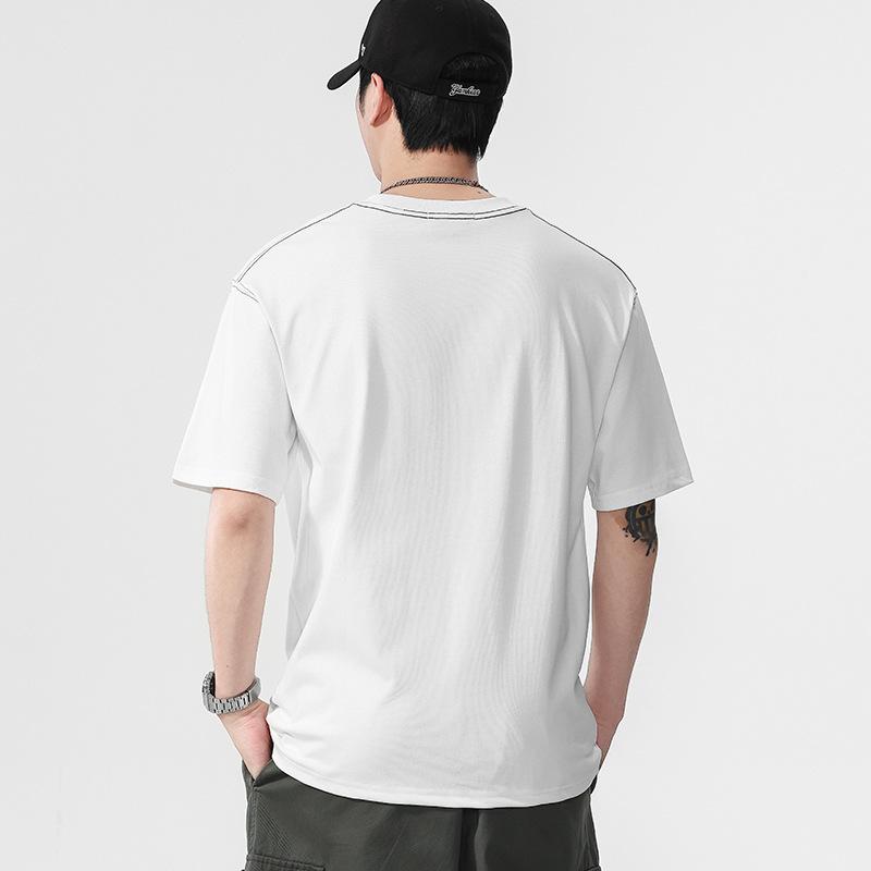 New Summer Men's Round Neck Short T-shirt Short Sleeve Thin Casual Youth Half-sleeved Shirt