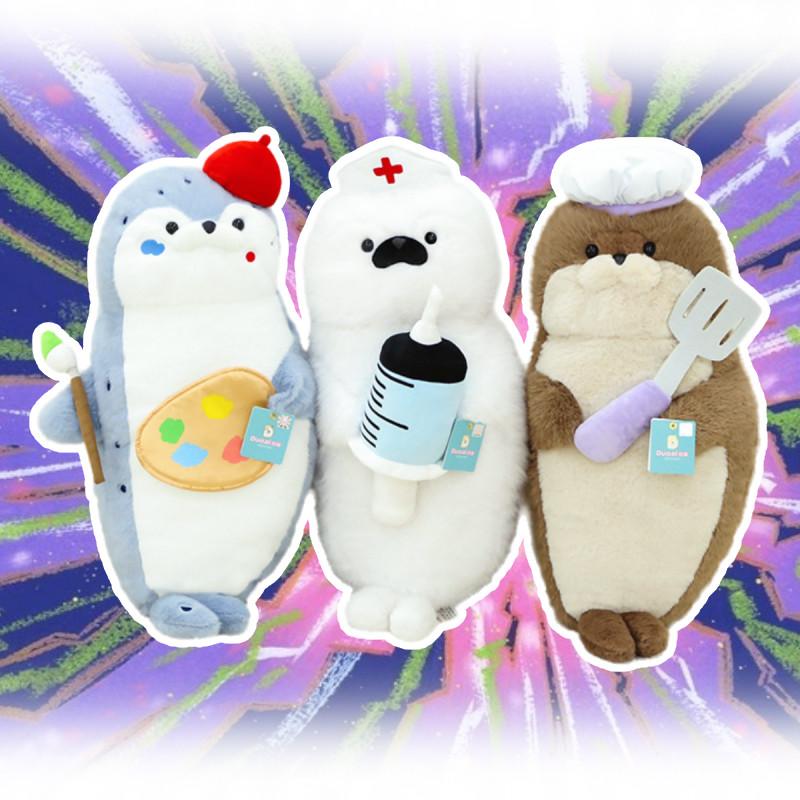 Seal Toy Plush Chef Nurse Painter Sea Sloth Stuffed Animal Doll Decor Cartoon