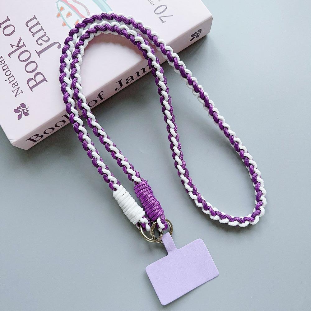 Nylon Braided Phone Lanyard Anti-lost Crossbody Hanging Rope  Phone Charm Accessories