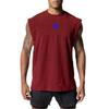 Summer Boutique Men's Sleeveless T-shirts Vest Relaxed Fitness Training Wide Shoulder Top