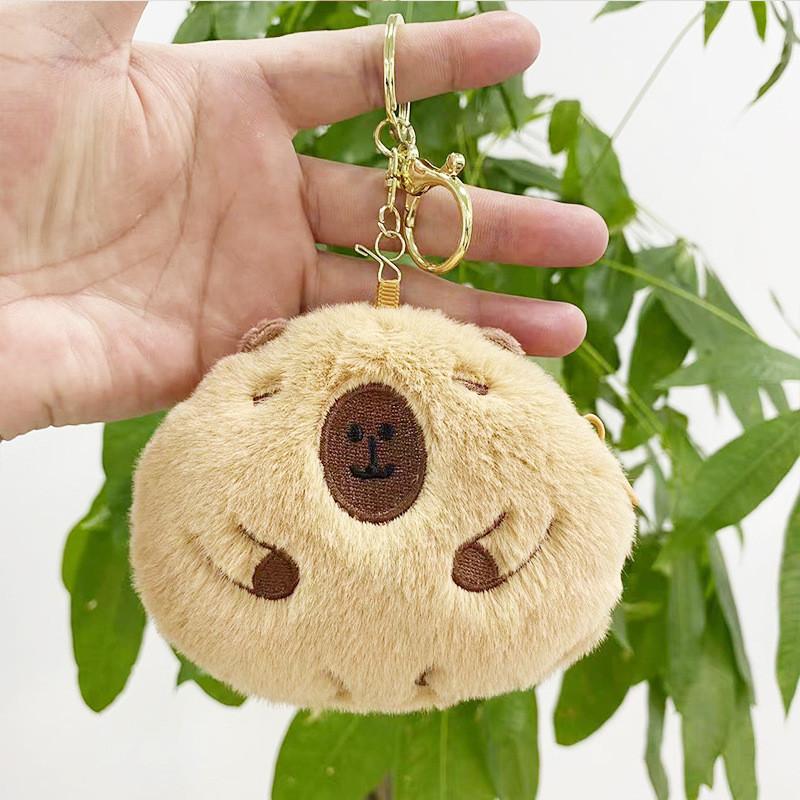 Cartoon Plush Cozy Bear And Stitch Keychain Wallet Perfect For Storage Coin