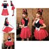 Charming Breathable Minnie Mouse Costume For Women In Red And Black Spandex