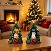 Resin Christmas Tree Decor Figurine Holiday Home Gift Kids Living Room Festive Ornament