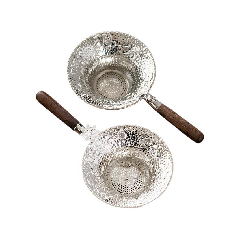 Teesieb aus Metallgeflecht, Edelstahl, Filtersieb, Teegeschirr, Spitze, Teeablauf, nützliche Tee-Eier, Küchenzubehör
