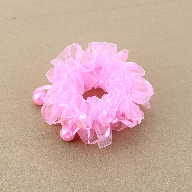 New Girl Ballet Head Flower Cute Handmade Children's Hair Circles Performance Flower Princess Headwear   Elastic Hair Bands