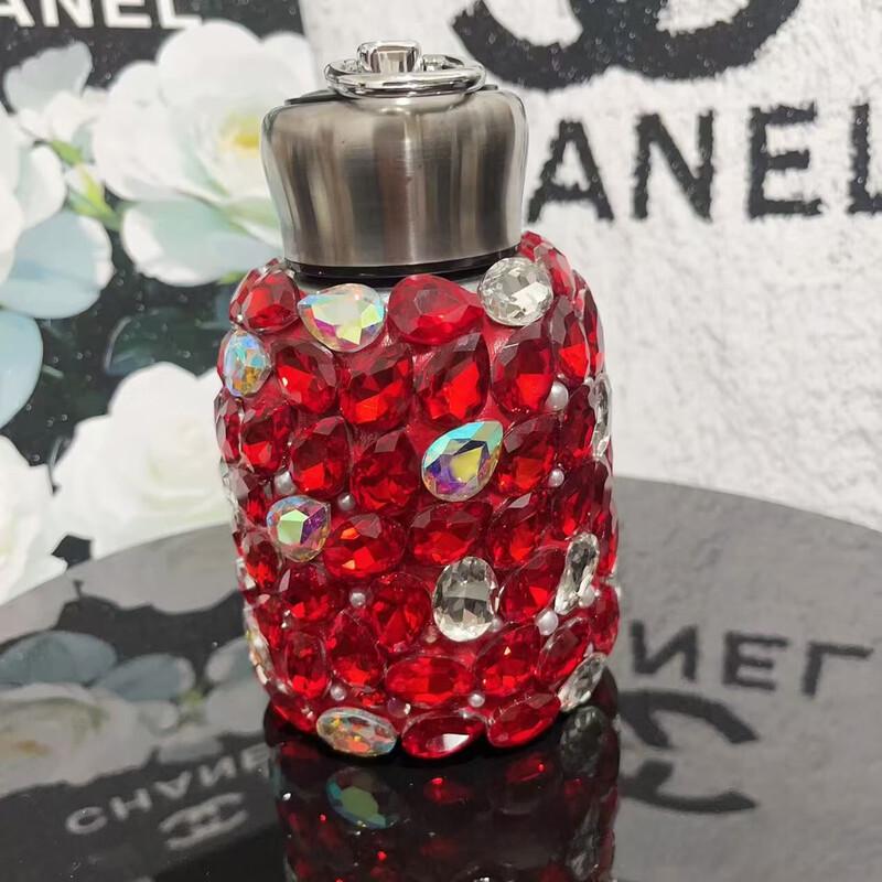 Rhinestone Pearl Handle Insulated Tumbler