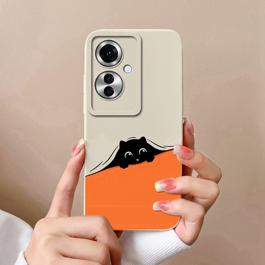 Sacs pour téléphone pour Oppo F25 Pro F23 Realme C20 C25 C30 C31 C33 C35 Narzo N53 N63 Motif Arbre de Coco de Plage Étui de Protection en Silicone Liquide pour Coque Oppo