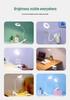 Kuailingtong LED Clip Desk Lamp - New Chinese Style, USB Charging, Dual-use, Eye Protection for Children's Room.
