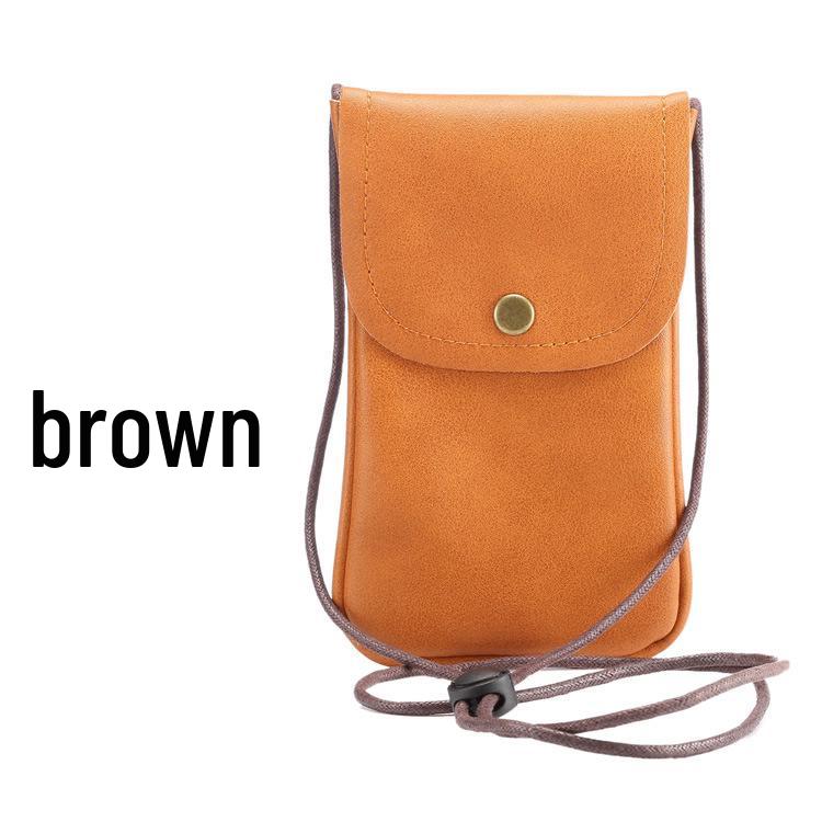 Women's Cute Mini Leather Crossbody Phone Bag - Korean Fashion Trend