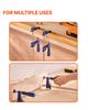 VEVOR Bar Clamps for Woodworking, 2-Pack 91.4 Cm Opening, Lockable F-Clamp with 272 Kg Load Limit,63.5 Mm Depth, Cast Iron and Carbon Steel
