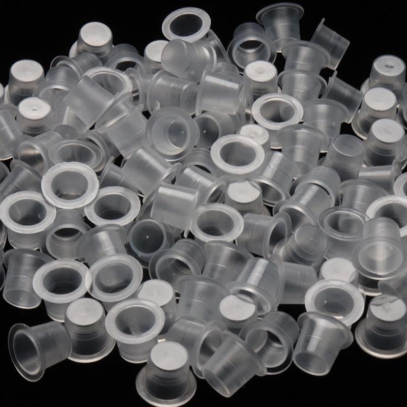 Korean Style Microblading Pigment Cups (100-Pack) for Eyebrow & Lip Tattoo