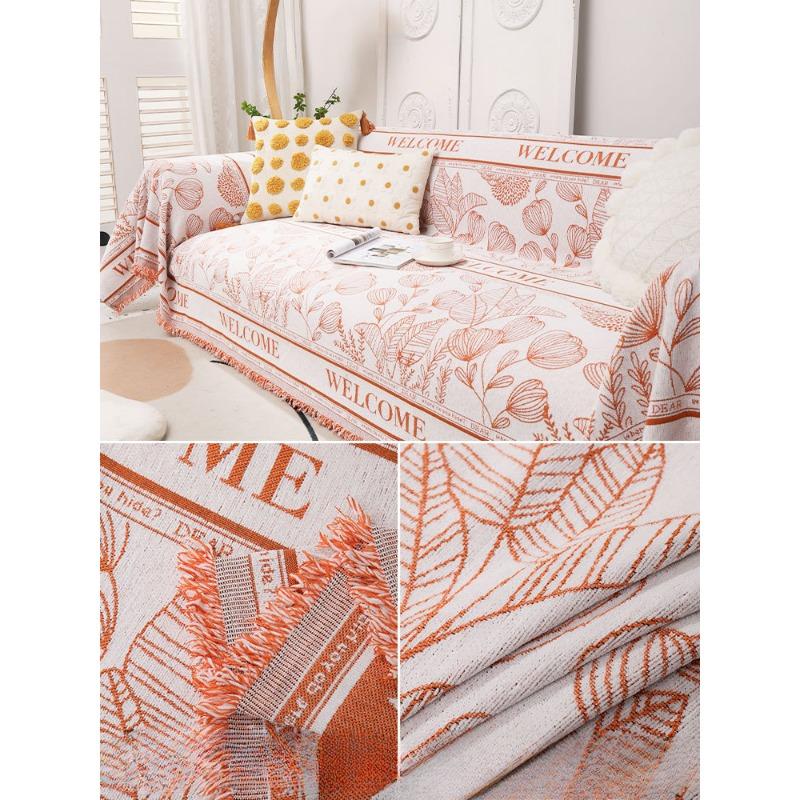 Ленивый чехол для дивана можно покрыть оранжевым универсальным новым одеялом Four Seasons — фото 4