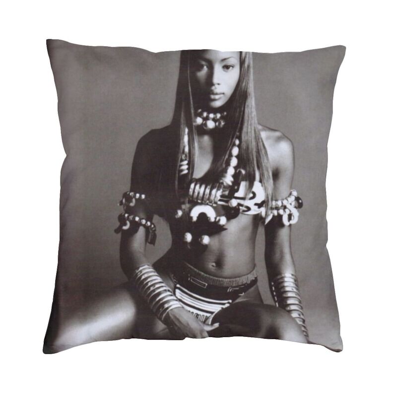 

Custom British Dancer Singer Naomis Campbell Cushion Cover Doublesided Printing Floor Pillow Case for Car Pillowcase Home Decor 30x30cm 12x12in