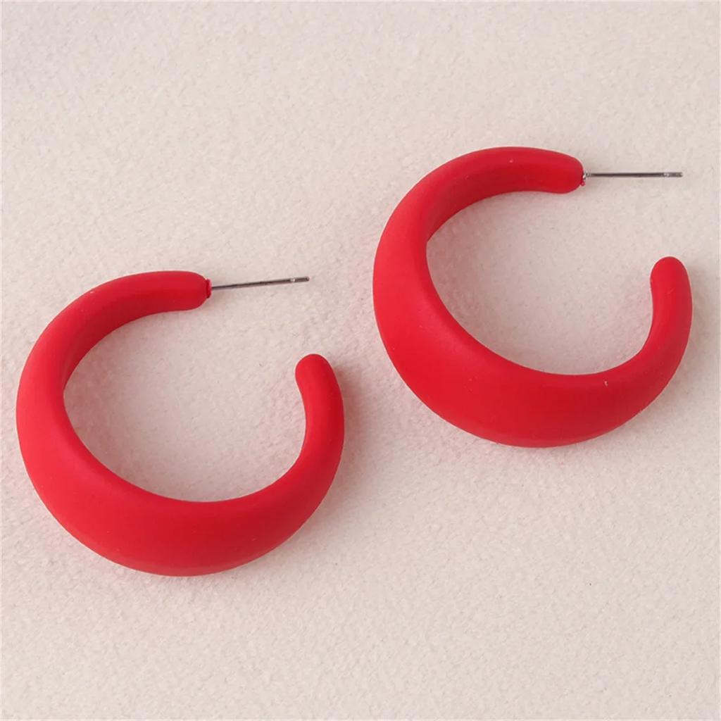 Exquisite Fashion Classic Acrylic Ring Declaration Minimalist Earrings Women's Luxury Design Decoration Wedding Party Jewelry