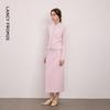 LANGZI Lantingxu Neo-Chinese Style Embroidered Wool Cardigan