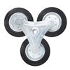 Stair Climbing Wheel 6 Inch 300LBS Load Capacity Heavy Duty Triangular Wheel Solid Rubber Shopping Cart Caster