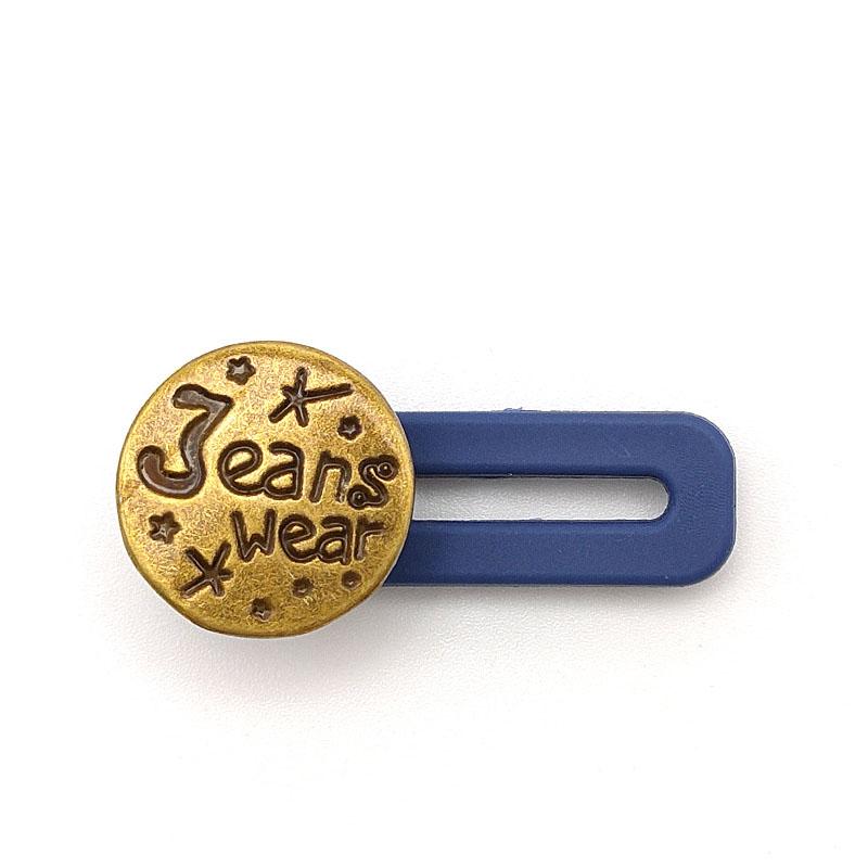 5PCS Metal Button Extender For Pants Jeans Free Sewing Adjustable Retractable Waist Extenders Button Waistband Expander