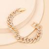 ins cold style hip hop light luxury rhinestone bracelet, new niche design fashion jewelry in Europe and America