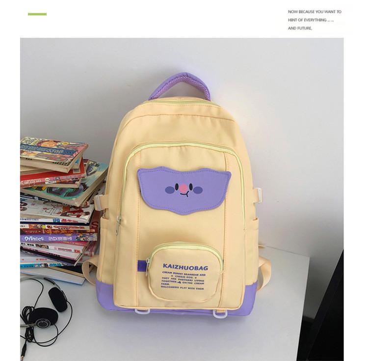 Stylish And Cute Nylon Kids Backpack For Boys And Girls With Curved Straps