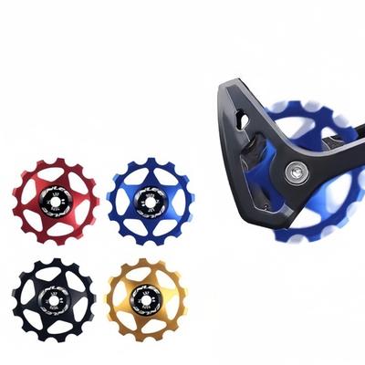 Universal Bike Rear Derailleur 11T 13T Jockey Wheel Metal Rear Derailleur Pulley Roller Bicycle Rear Guide Wheel Bicycle Part