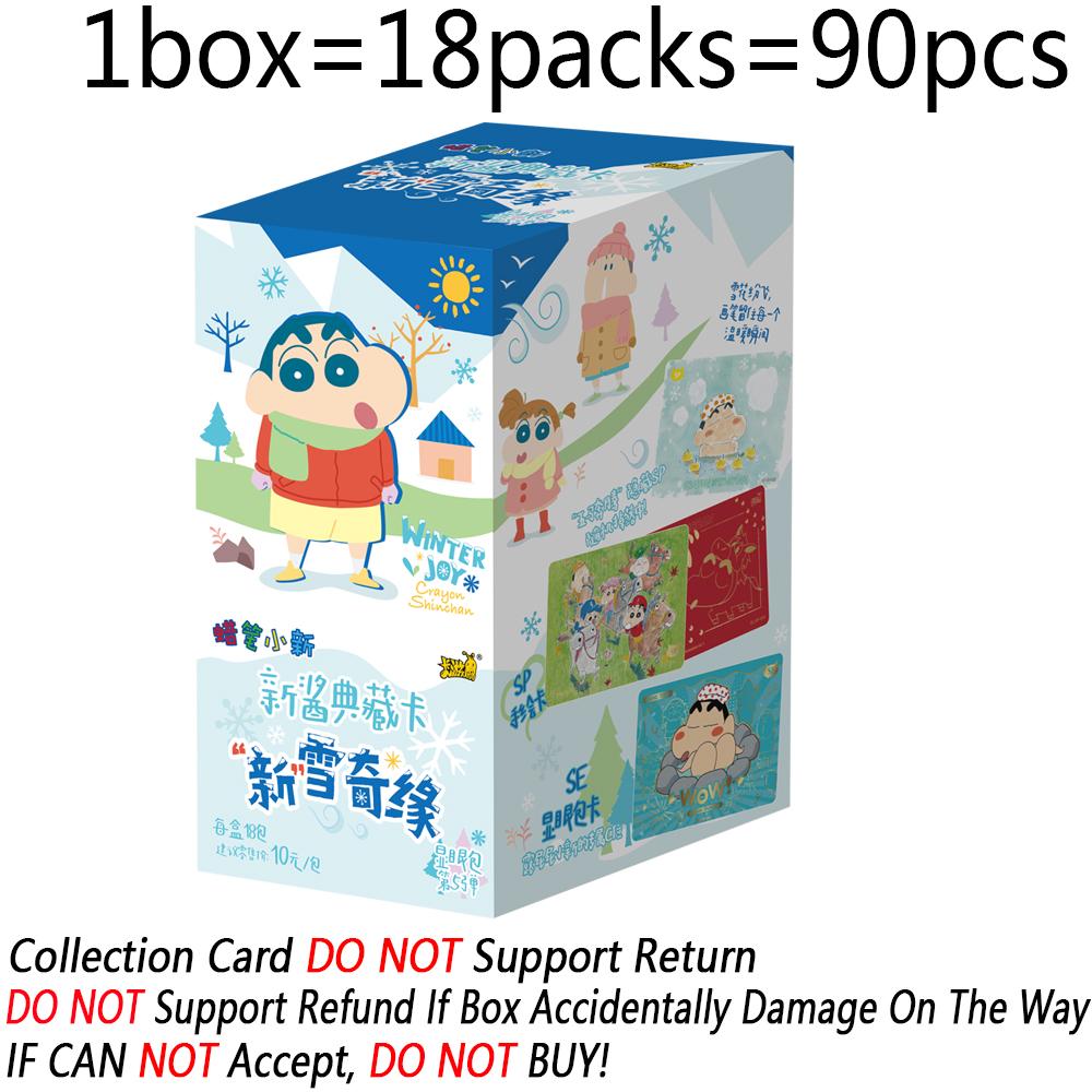 Official Japanese Classic Comedy Anime Crayon Shinchan Collection Cards High Quality Exquisite Design Collection Cards