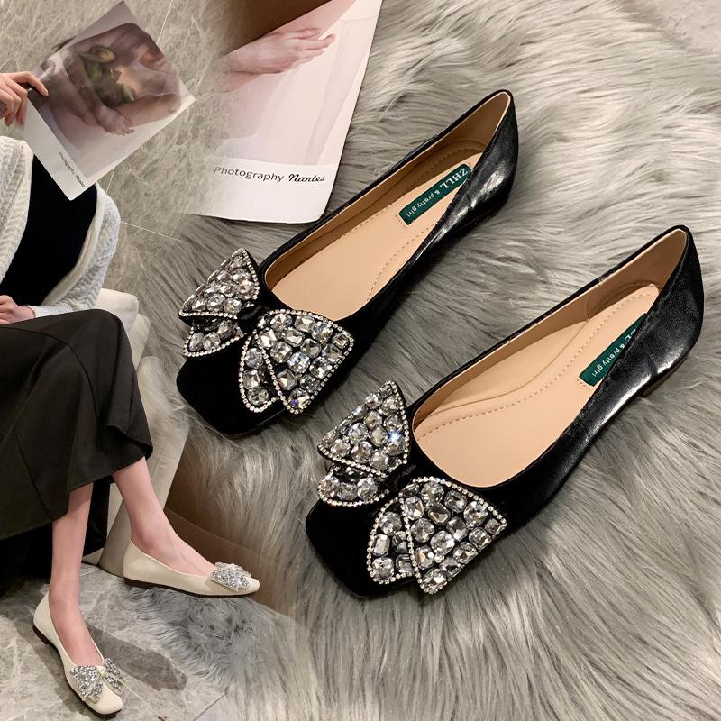 A2001-4 Women's Soft Sole Flat Mary Janes - Low Heel, Wide Fit, Plus Size