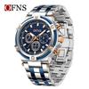 Oufanni Shi Men's Multifunctional Chronograph: Waterproof Quartz Watch with Luminous Strap & Calendar