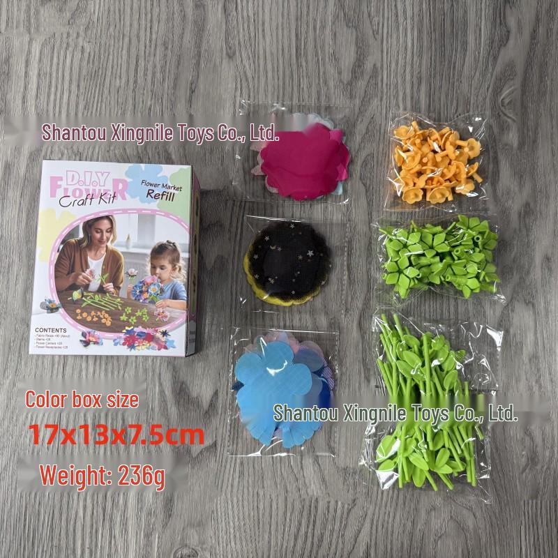 DIY Flower Bouquet Maker - Handmade Simulation Embossing Toy for Girls