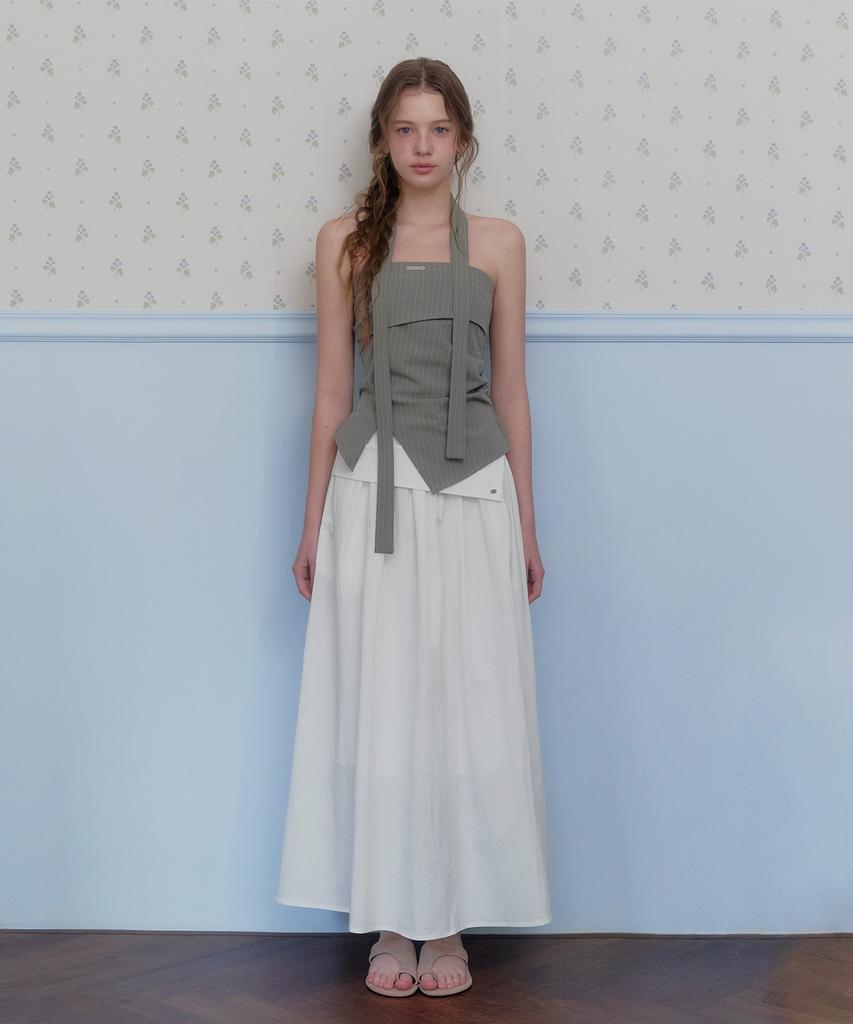 Teuwi Bemoon Wrap Layered Long Skirt