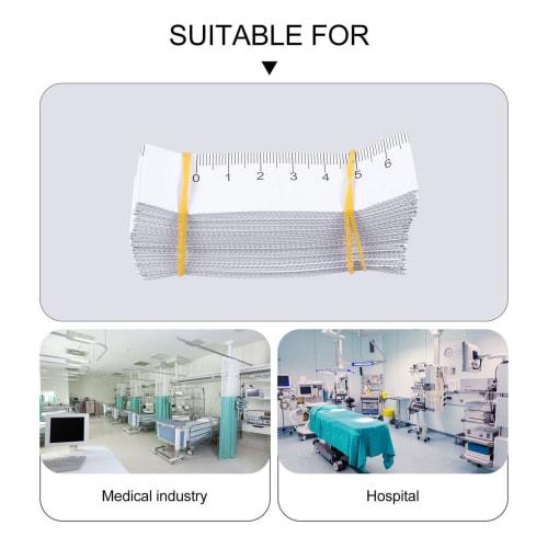 TOYMYTOY 100pcs 1 Meter Paper Tape Measures, Body Measuring Tapes, Disposable Paper Tapes, Kids Measuring Tapes, Paper Measuring Rulers, Wound Measuri