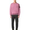 Stone Island Solid Color Crew Neck Logo Long Sleeve Pullover Sweatshirt Unisex sweatshirt Pink 811563051-V0086