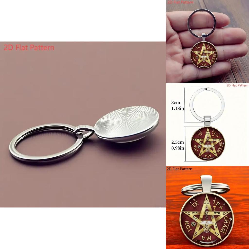 Five Pointed Star Pendant Keyring With Classic Style For Wedding Birthday And Travel Keepsakes