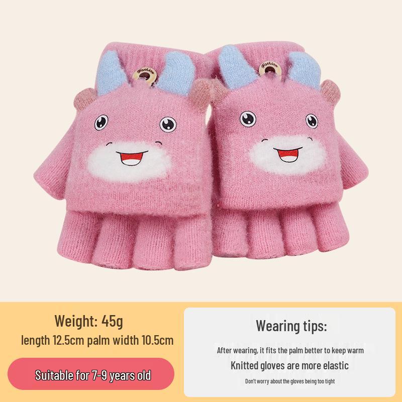 Gemütliche Cartoon-Krokodil-Fäustlinge für Kinder