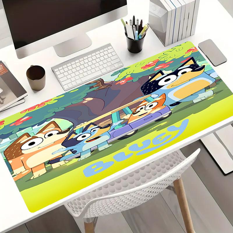 Bluey Theme Mouse Pad, Non Slip Rubber Base, Multifunctional Office & Home Decor, Perfect for Workspace Personalization.