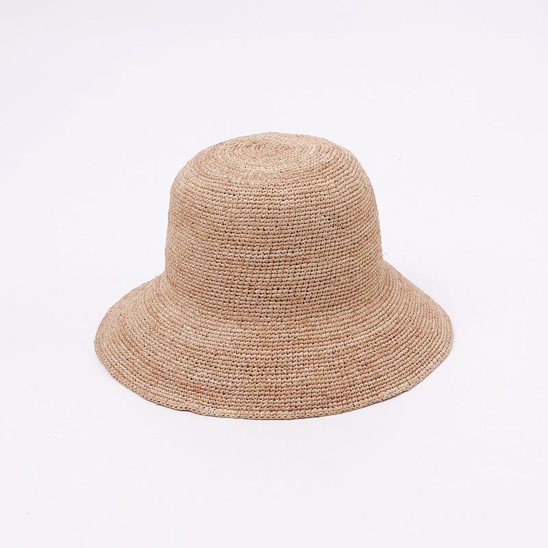 Handmade Raffia Foldable Sun Hat for Women - Versatile Summer Beach Hat with Sun Protection