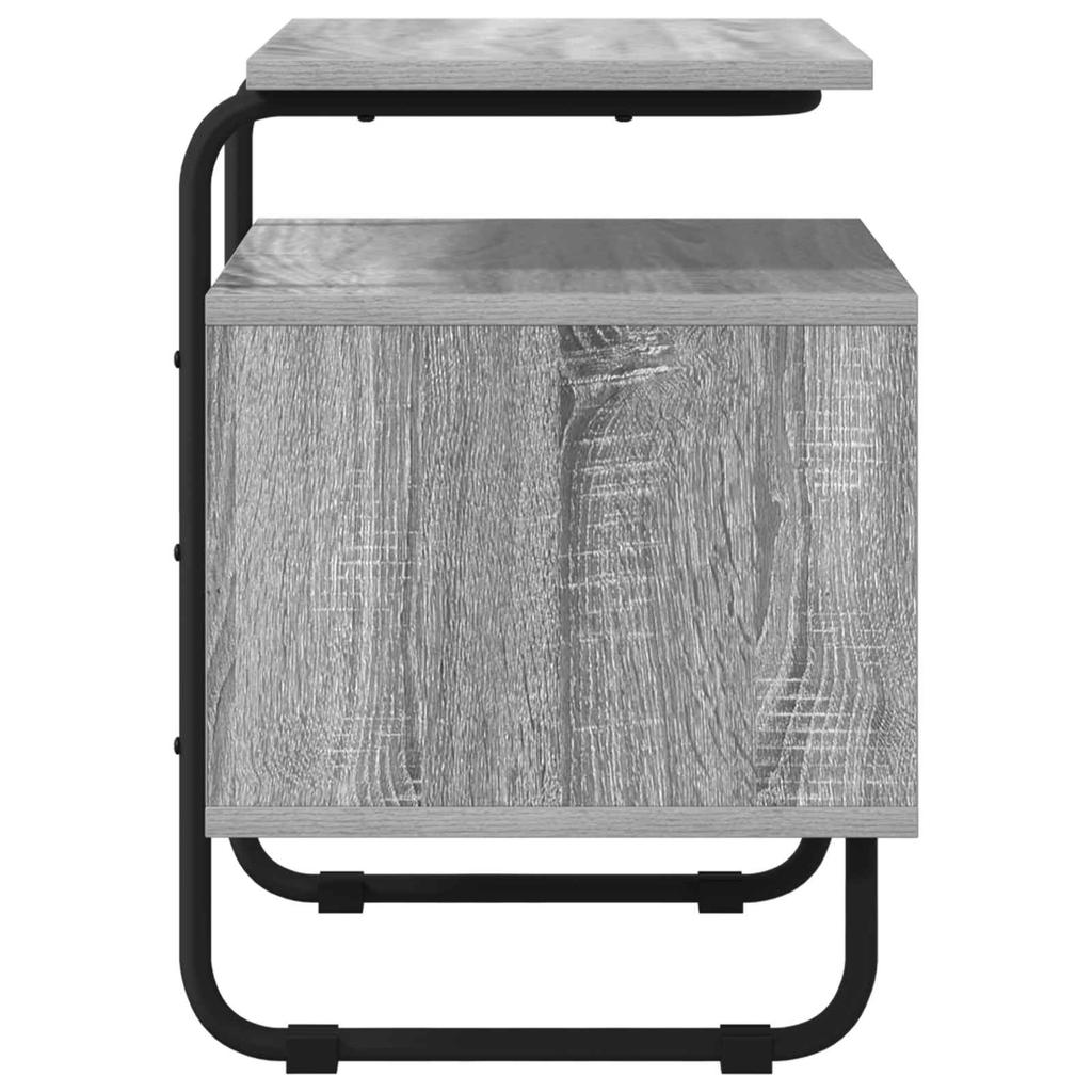 Nightstand 2 Pcs. Grey Sonoma Engineered Wood