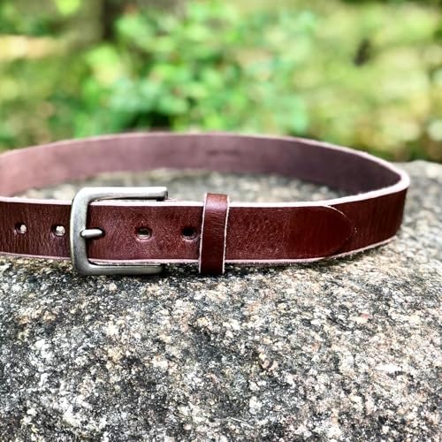 CODEL atelierCODEL Men's Casual Belt, Genuine Leather, Pin Buckle, Tochigi Leather, Adjustable Length, Made in Japan, Gift (Black)