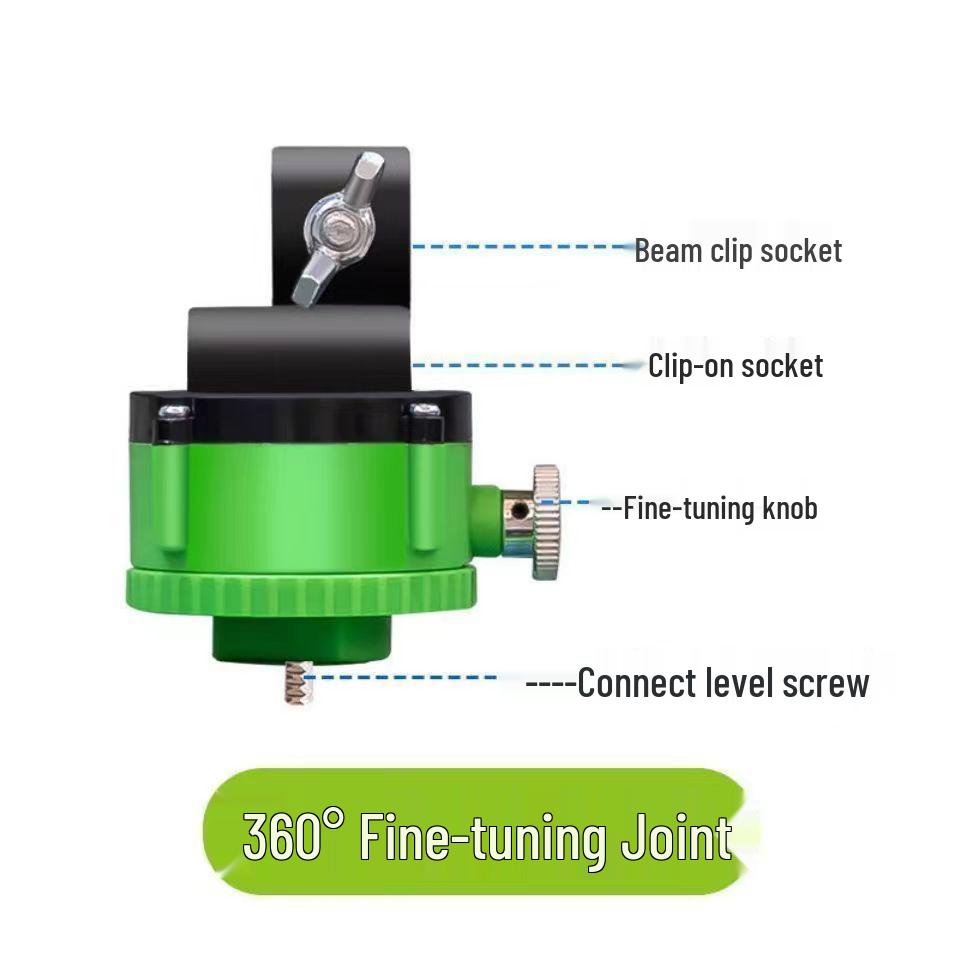 Universal Infrared Level Wall Mount Clamp, Adjustable Beam Clamp for Bricklaying (30/45/60 cm)