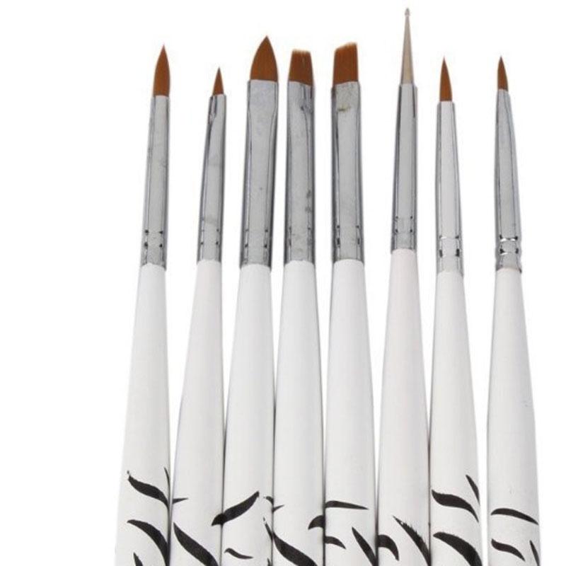 Elegant 8pcs Nail Art Design Set With Premium Quality Brush Pen Tools For Beautiful Detailing
