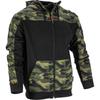 Hooded Sweatshirt with Zipper, Green-Black, "", Ce, Lahti