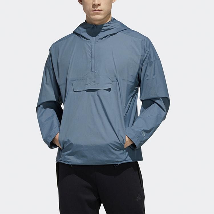 adidas Sports Woven Pullover Jacket Blue Men's FM5410