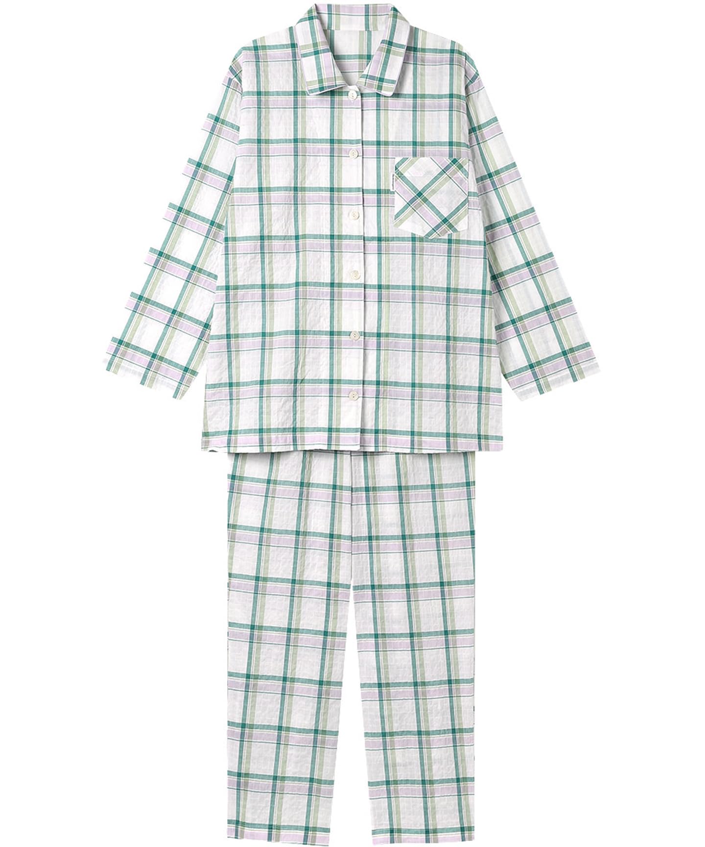

Wacoal Relax Sleep Sleep Science Long Sleeves and Cotton Blend Lawn GR & Pajamas, Pants, Material, Women s, YDX343,
