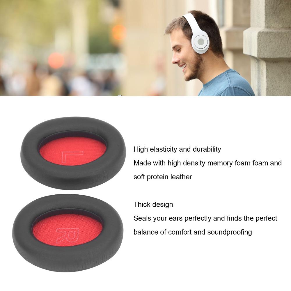2PCS Protein Leather Replacement Ear Pads for Anker Soundcore Life Q10 Life 2 NEO Sound Equipment