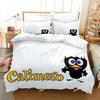 Anime Cute Calimero Bedding Set Printed single Comforter Quilt Bed Cover Duvet Cover Pillow Case 3 Pieces Sets Kids Adult Size