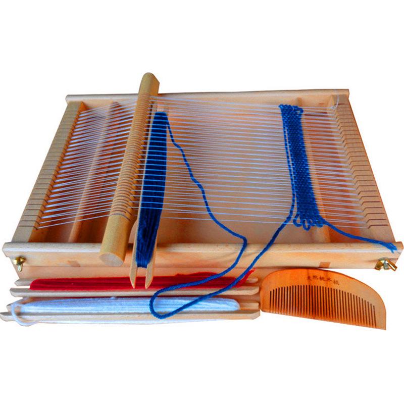 Large Wooden Multifunctional Loom: Handwoven DIY Toy for Girls and Adults