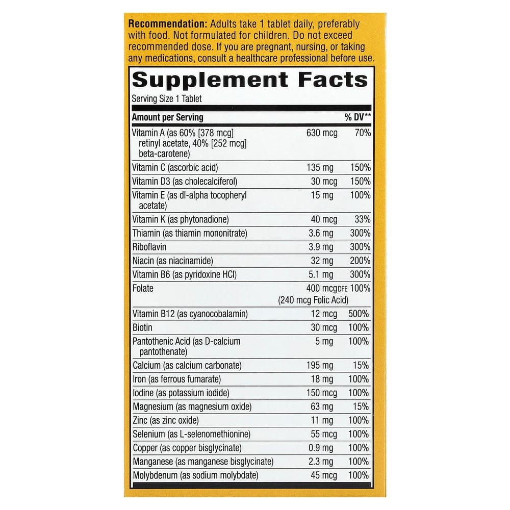 Nature's Way Alive Daily Energy Multivitamin & Multimineral 60 Tablets