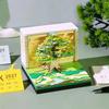 Time Piece Calendar 2027 Desk Calendar With Led Light 3D Tear-Away Calendar Paper Carving Art Memo Pad Notepad Desktop Decor