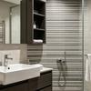 2 Pcs Peel And Wood Grating Stripe Stick Backsplash Tile Self-Adhesive Wallpaper Faux